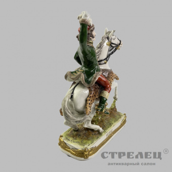 картинка — фарфоровая статуэтка «маршал мюрат». гдр, ок. 1960 года